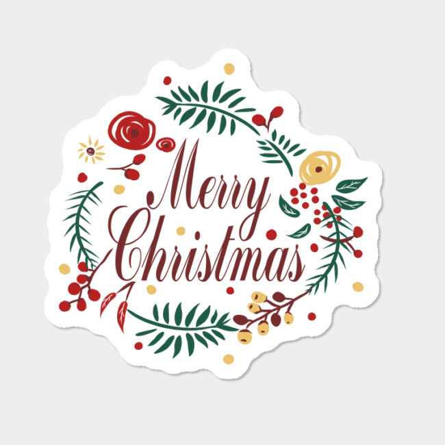 Christmas Logo 22 vinyl decal